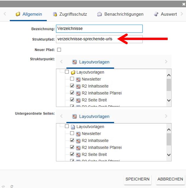 Strukturpfad neu