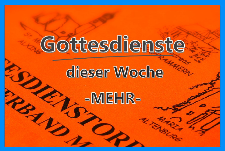 Gottesdienstordnung des Pfarrverbandes Moosach