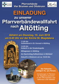 Plakat Wallfahrt 2018