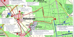 Fahrtroute für Aktionstag Wasser ist Leben