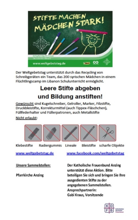 Sammlung Stifte