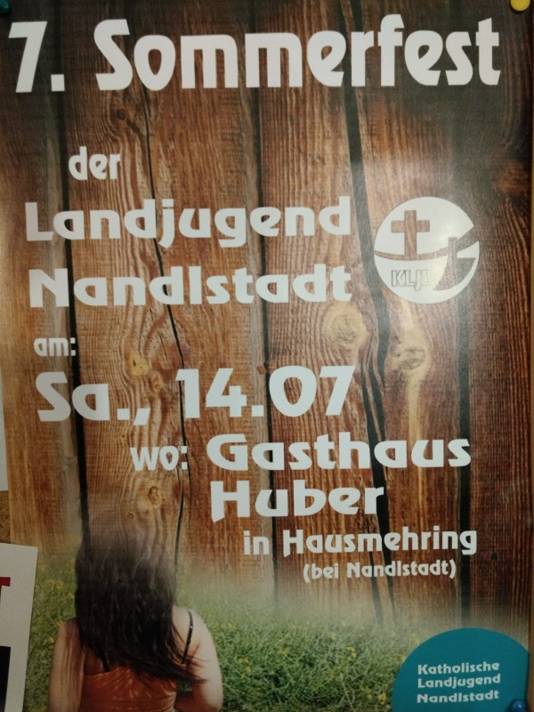 KLJB Sommerfest Werbung