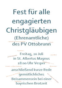Plakat Ehrenamtlichenfest 2018