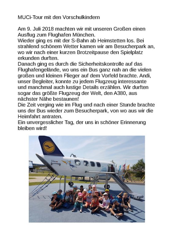 MUCi-Tour 9 Juli 2018