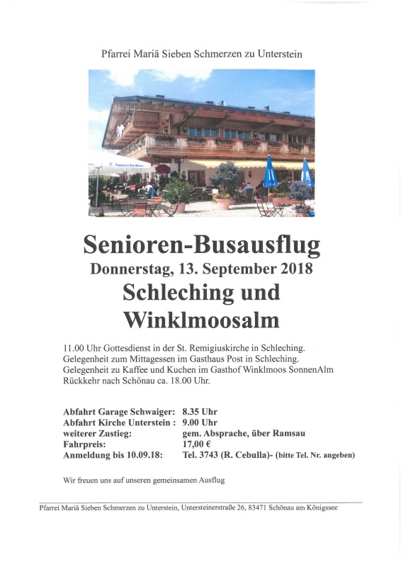 Senioren-Herbstausflug