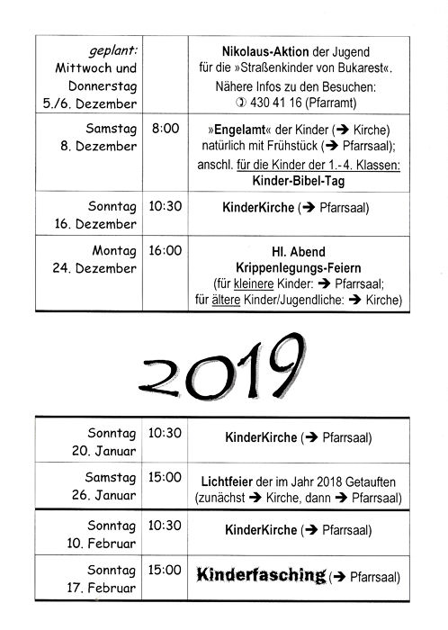 Kirchenzettel H18