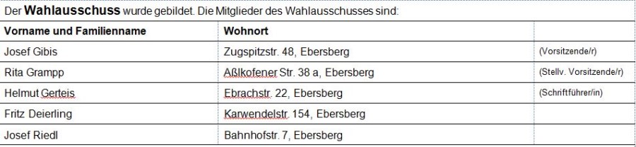 wahlausschuss