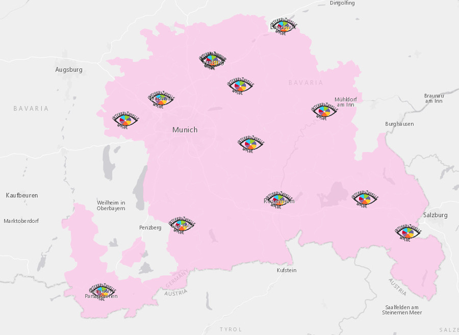 Überblickskarte Interkulturelle Woche 2018