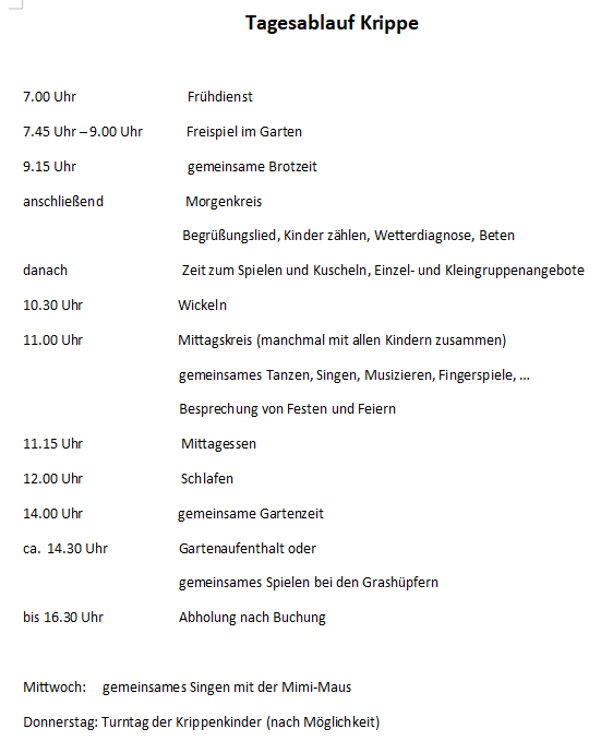Tagesablauf