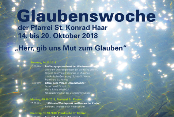 Ausschnitt Plakat Glaubenswoche 2018