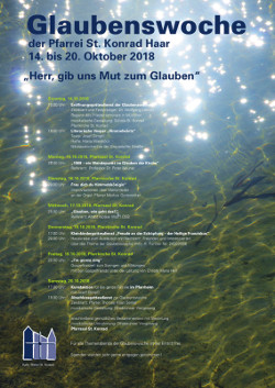 Plakat Glaubenswoche St. Konrad