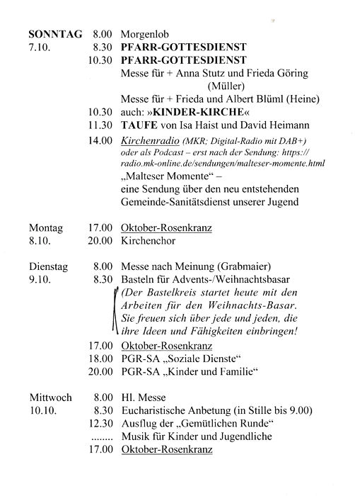 Kirchenzettel