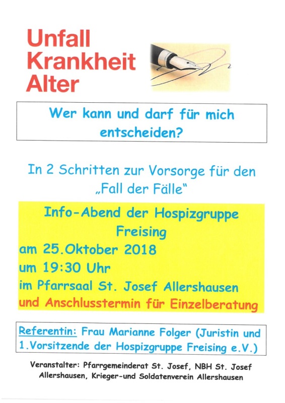 Infoabend.Vorsorgevollmacht