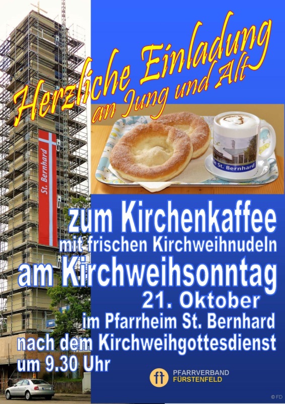 Plakat Kirchenkaffee Kirchweih